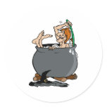 Silly Witch Bath stickers