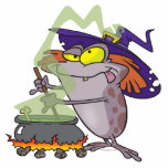 silly witchy witch halloween toad cartoon photo sculptures