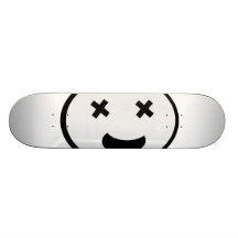 Silly X Eyes Oval Face Custom Skateboard
