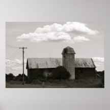 Silo and Barn Print