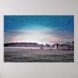 Silo In The Field Print