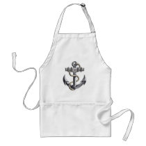 Silver Anchor Apron