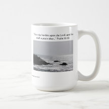 Silver and Black Mug w/Scripture Verse