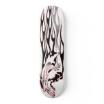 Silver and Black Mustang skateboards