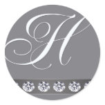 Silver and crystal stickers