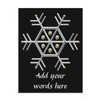 Silver and Gold Snowflake #2