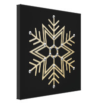 Silver and Gold Snowflake