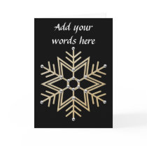 Silver and Gold Snowflake