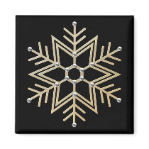 Silver and Gold Snowflake
