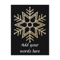 Silver and Gold Snowflake