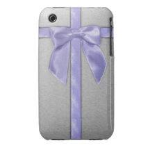 Silver and purple present Iphone4s case Case-Mate iPhone 3 Cases