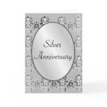 Silver Anniversary Card Or Invitation