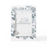 Silver Anniversary Celebrating 25 Years Roses Greeting Cards