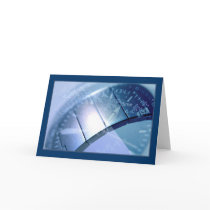 Silver Band Time Greeting Cards
