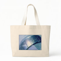 Silver Band Watch Tote Bag