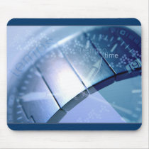 Silver Band Watch Mousepads