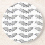 Silver Bats Halloween Coaster