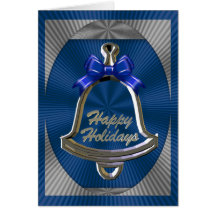 Silver Bell Christmas Card