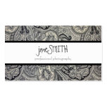 Silver & Black Business Cards