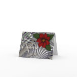 Silver Bloom II Thank-You Card
