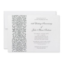 Silver Border 25th Wedding Anniversary Party