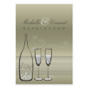 Silver Bubbles Celebration Thank You Gift Tag / business cards