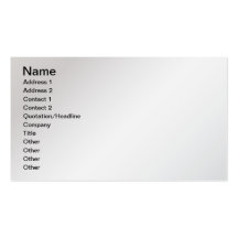 Silver Business Card Templates