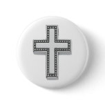 Silver Christian Cross/Easter buttons
