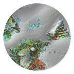 Silver Christmas stickers