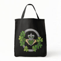 Silver Claddagh Grocery Bag