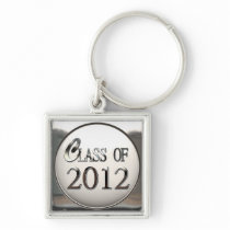 Silver Class Of 2012 Keychain