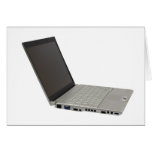 Silver coloured laptop cards