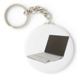 Silver coloured laptop keychains