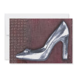 Silver Crocodile Pump invitations