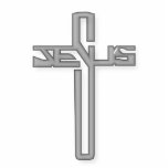 Silver cross photo sculptures