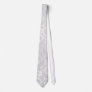 Silver Damask Holiday Christmas Tie