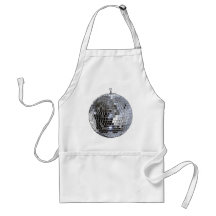 Silver Disco Ball Apron