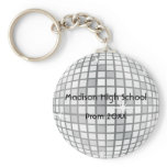 Silver Disco Ball Prom Formal Favour keychains