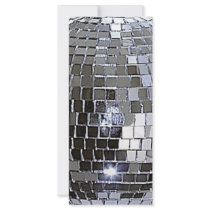 Silver Disco Ball Rack Card