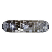 Silver Disco Ball Skate Boards