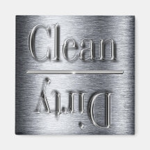 silver dishwasher magnet
