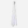 Silver Dotted White Tie