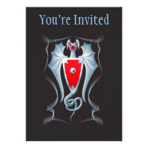 Silver Dragon Shield Guardian Invitation