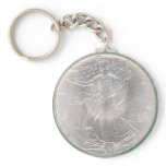 Silver Eagle Replica Keychain