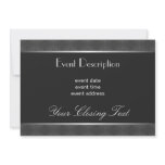 Silver Elegant Invitation Card
