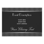 Silver Elegant Invitation Card
