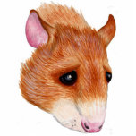 silver fawn rat sculpture acrylic cut outs