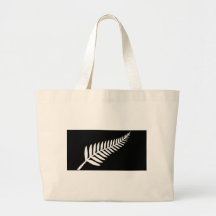 Silver Fern Flag (New Zealand) Tote Bags