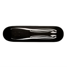 Silver Filigree Skateboard