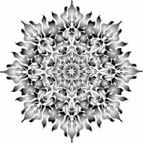 Silver Flame Ornament